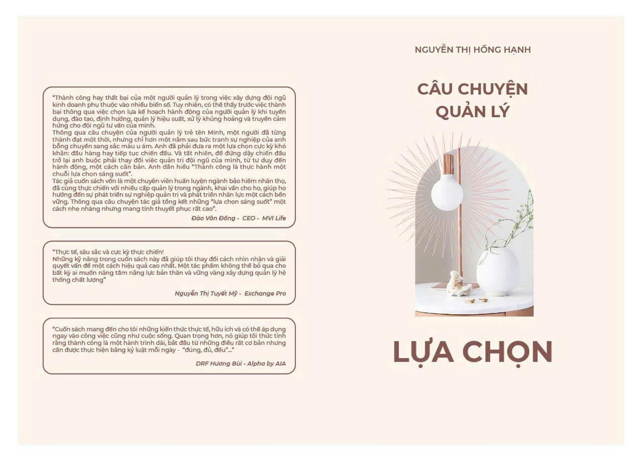 Bìa sách Lựa Chọn — Câu Chuyện Quản Lý